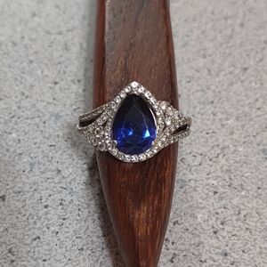 Sterling Pear Shaped Ring(6.75)